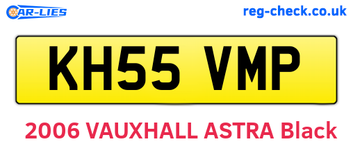 KH55VMP are the vehicle registration plates.