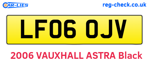 LF06OJV are the vehicle registration plates.