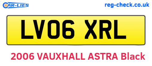LV06XRL are the vehicle registration plates.
