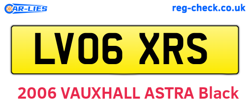 LV06XRS are the vehicle registration plates.