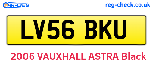 LV56BKU are the vehicle registration plates.