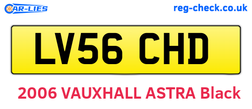 LV56CHD are the vehicle registration plates.