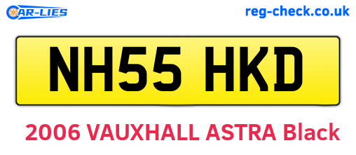 NH55HKD are the vehicle registration plates.