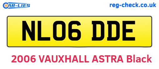 NL06DDE are the vehicle registration plates.