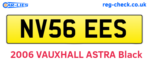 NV56EES are the vehicle registration plates.