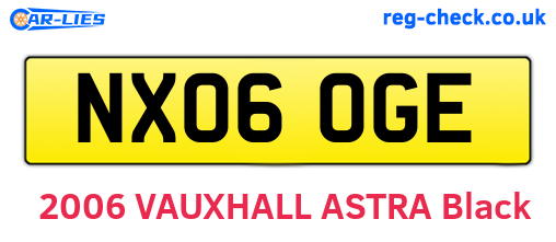 NX06OGE are the vehicle registration plates.