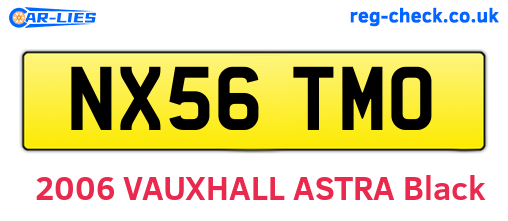 NX56TMO are the vehicle registration plates.