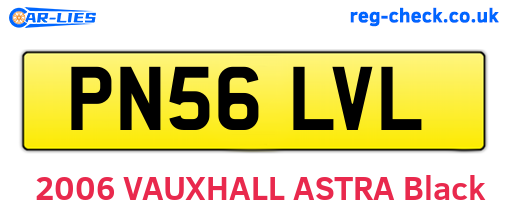 PN56LVL are the vehicle registration plates.