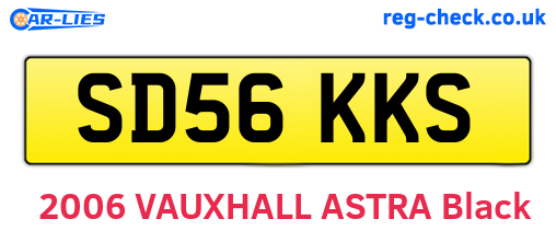 SD56KKS are the vehicle registration plates.