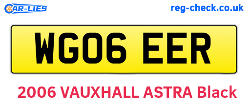 WG06EER are the vehicle registration plates.