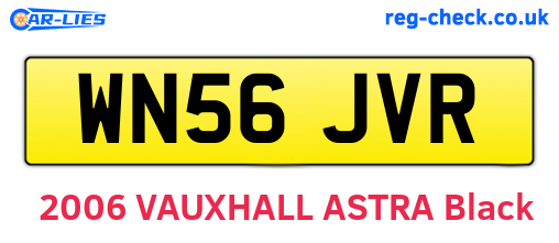 WN56JVR are the vehicle registration plates.