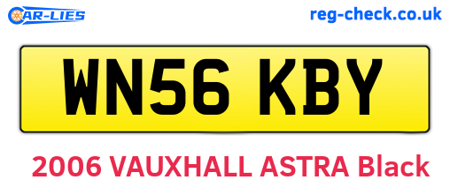WN56KBY are the vehicle registration plates.