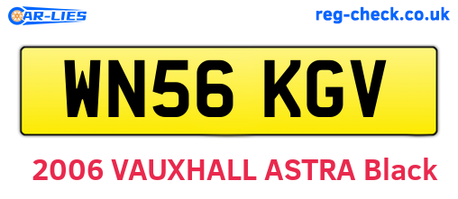 WN56KGV are the vehicle registration plates.
