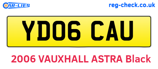 YD06CAU are the vehicle registration plates.