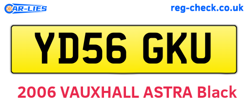 YD56GKU are the vehicle registration plates.