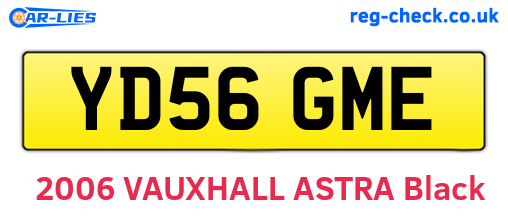 YD56GME are the vehicle registration plates.