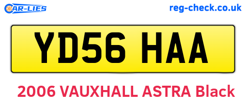 YD56HAA are the vehicle registration plates.