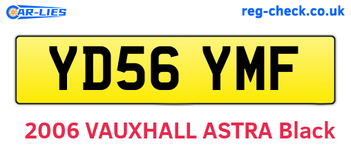 YD56YMF are the vehicle registration plates.