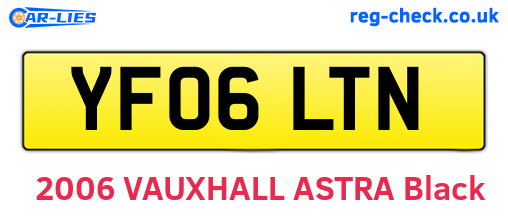 YF06LTN are the vehicle registration plates.