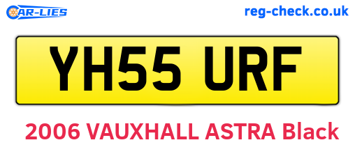 YH55URF are the vehicle registration plates.