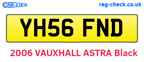 YH56FND are the vehicle registration plates.