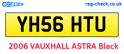 YH56HTU are the vehicle registration plates.