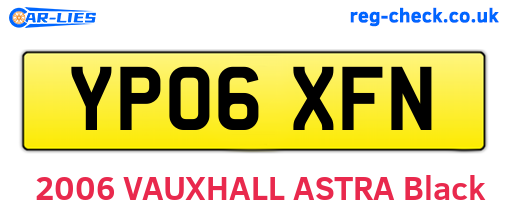 YP06XFN are the vehicle registration plates.