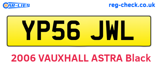 YP56JWL are the vehicle registration plates.