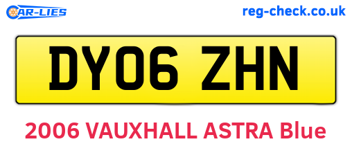 DY06ZHN are the vehicle registration plates.