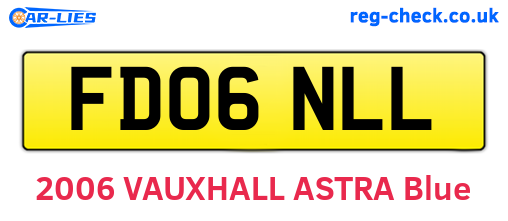 FD06NLL are the vehicle registration plates.