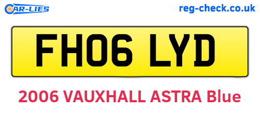 FH06LYD are the vehicle registration plates.