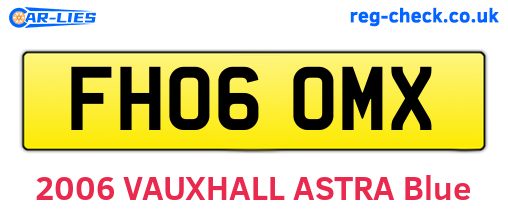 FH06OMX are the vehicle registration plates.