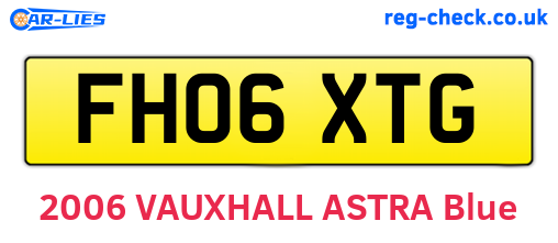 FH06XTG are the vehicle registration plates.