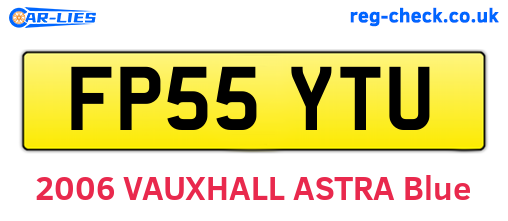 FP55YTU are the vehicle registration plates.
