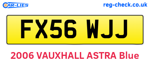 FX56WJJ are the vehicle registration plates.