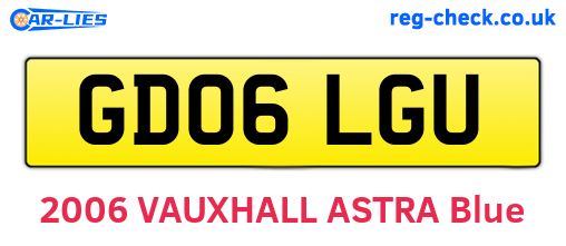 GD06LGU are the vehicle registration plates.