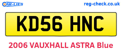 KD56HNC are the vehicle registration plates.
