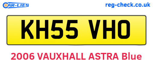 KH55VHO are the vehicle registration plates.