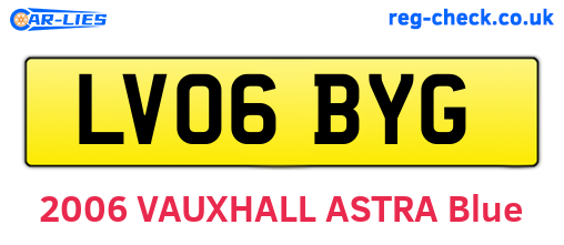 LV06BYG are the vehicle registration plates.