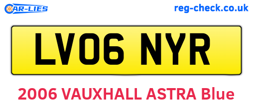 LV06NYR are the vehicle registration plates.