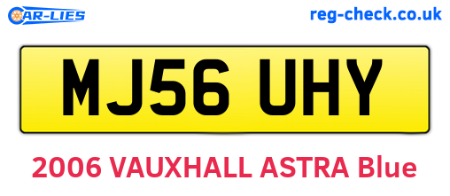 MJ56UHY are the vehicle registration plates.