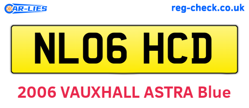 NL06HCD are the vehicle registration plates.