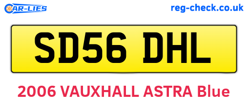 SD56DHL are the vehicle registration plates.