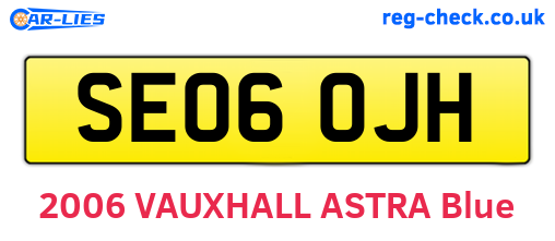 SE06OJH are the vehicle registration plates.
