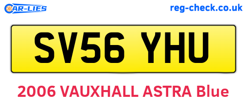 SV56YHU are the vehicle registration plates.