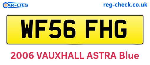 WF56FHG are the vehicle registration plates.