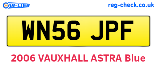 WN56JPF are the vehicle registration plates.
