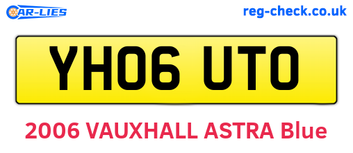 YH06UTO are the vehicle registration plates.