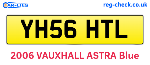 YH56HTL are the vehicle registration plates.