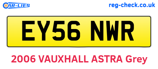EY56NWR are the vehicle registration plates.